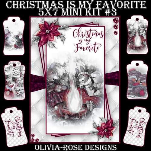 Christmas Is My Favorite 5X7 Mini Kit #3       ,   
