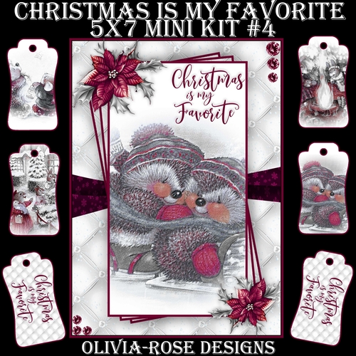 Christmas Is My Favorite 5X7 Mini Kit #4       ,   