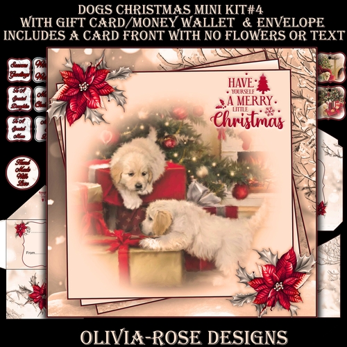 Dogs Christmas Mini Kit #4  