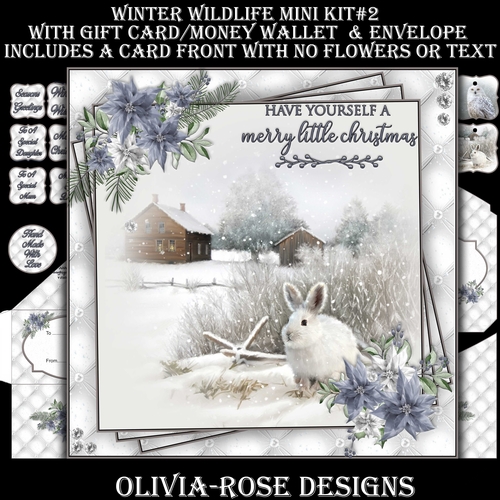 Winter Wildlife Mini Kit #1 Kit #2  