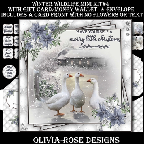 Winter Wildlife Mini Kit #1 Kit #4  