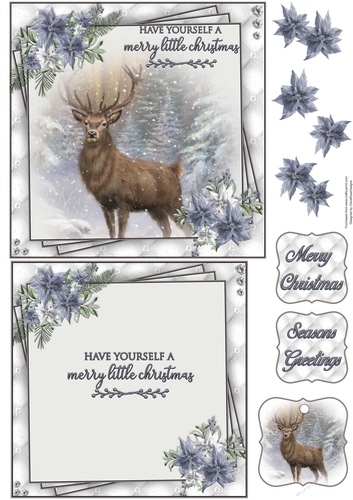 Winter Wildlife 6X6 Topper Sheet #1 