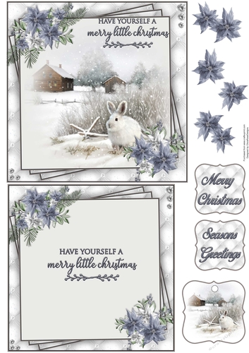Winter Wildlife 6X6 Topper Sheet #2 