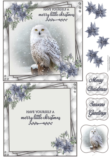 Winter Wildlife 6X6 Topper Sheet #3 