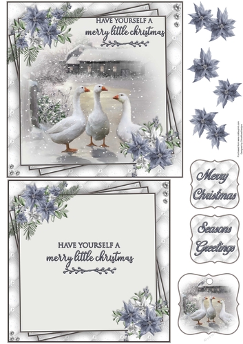 Winter Wildlife 6X6 Topper Sheet #4 