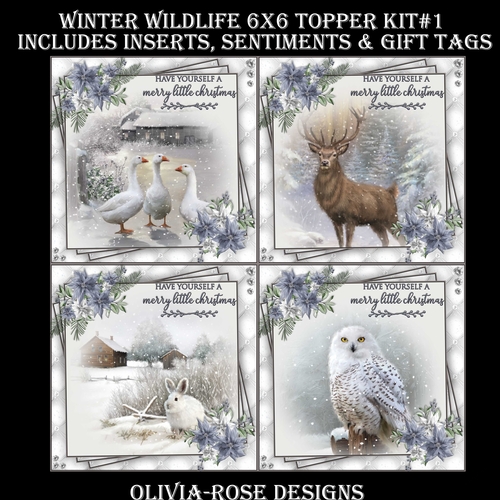 Winter Wildlife 6X6 Topper Kit #1 