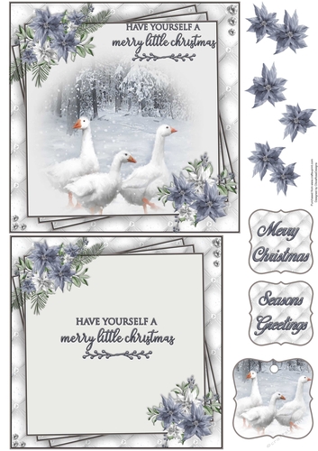 Winter Wildlife 2 6X6 Topper Sheet #1 