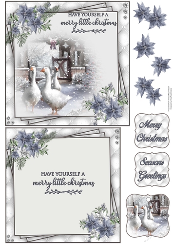 Winter Wildlife 2 6X6 Topper Sheet #4 