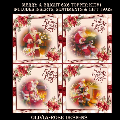 Merry & Bright 6X6 Topper Kit #1 