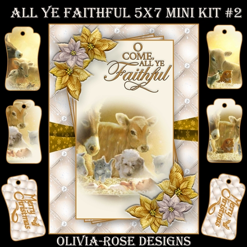 All Ye Faithful 5X7 Mini Kit #2       ,   