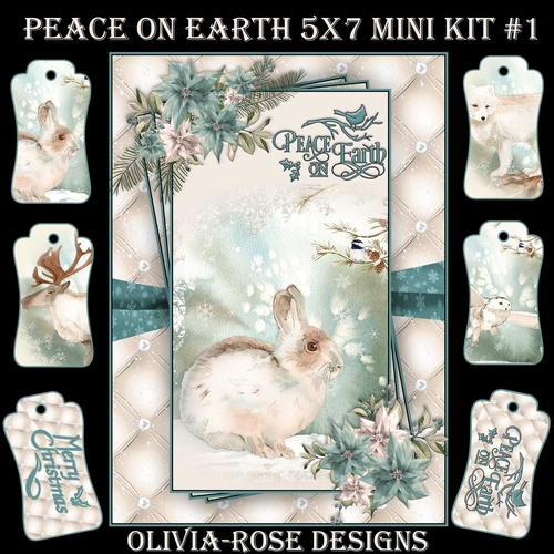 Peace On Earth  5X7 Mini Kit #1       ,   