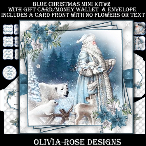 Blue Christmas Mini Kit #2   
