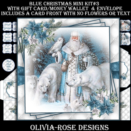 Blue Christmas Mini Kit #3   