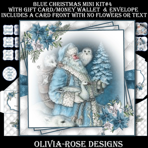 Blue Christmas Mini Kit #4   
