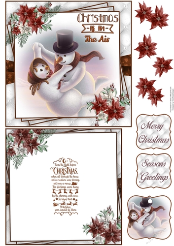 Christmas Is In The Air 6X6 Topper Sheet #2