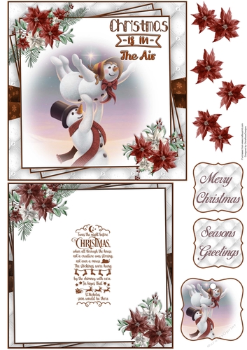 Christmas Is In The Air 6X6 Topper Sheet #3