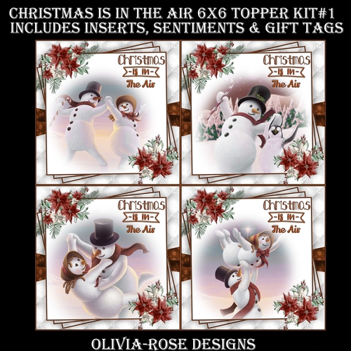 Christmas Is In The Air 6X6 Topper Kit #1