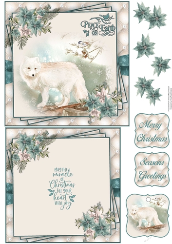 Peace On Earth 6X6 Topper Sheet #2
