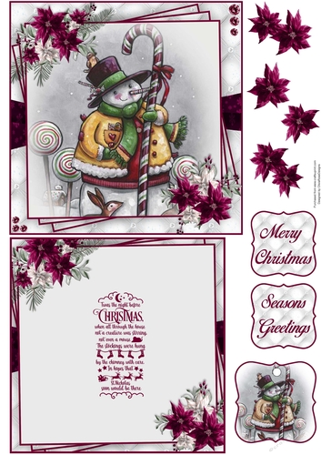 Snow Much Fun  6X6 Topper Sheet #3