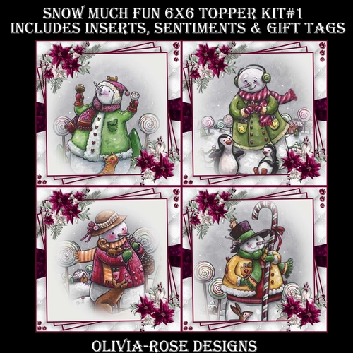 Snow Much Fun 6X6 Topper Kit #1
