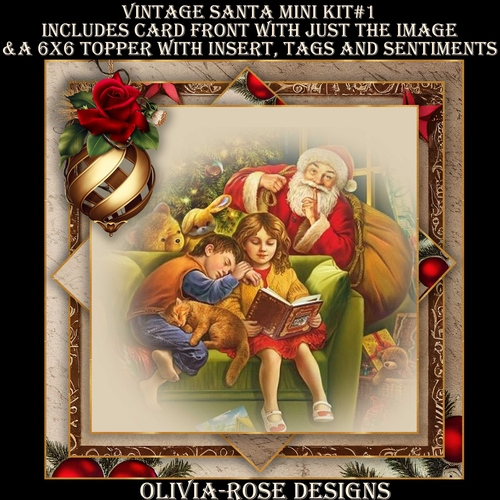 Vintage Santa Mini Kit #1