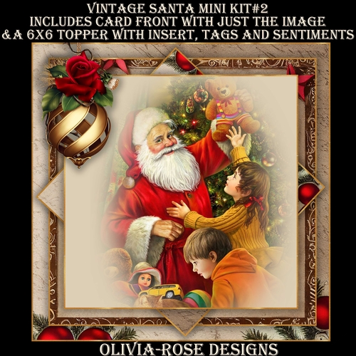 Vintage Santa Mini Kit #2