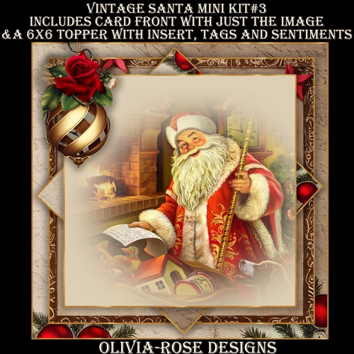 Vintage Santa Mini Kit #3