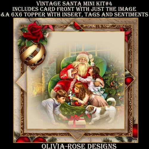 Vintage Santa Mini Kit #4