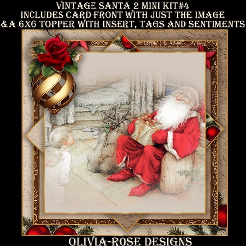 Vintage Santa 2 Mini Kit #4