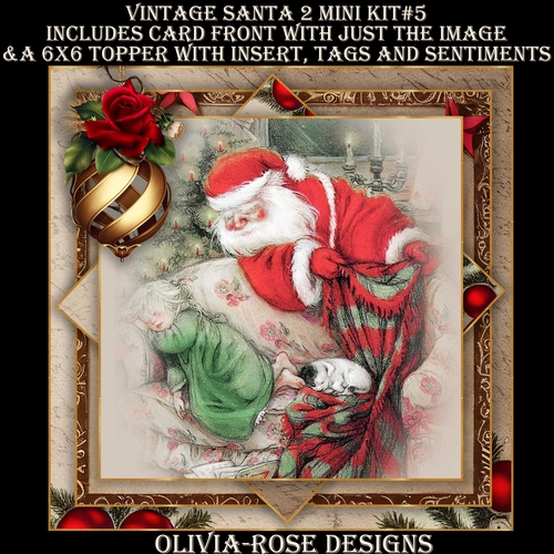 Vintage Santa 2 Mini Kit #5