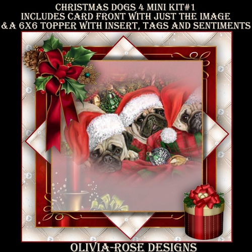 Christmas Dogs 4 Mini Kit #1 