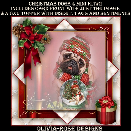 Christmas Dogs 4 Mini Kit #2 