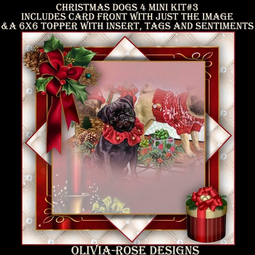 Christmas Dogs 4 Mini Kit #3 