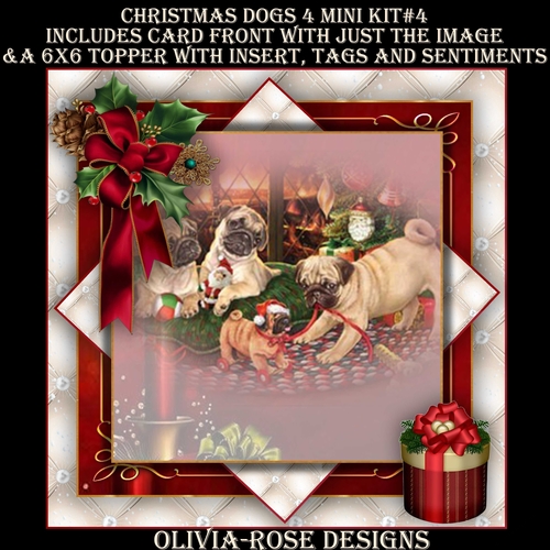 Christmas Dogs 4 Mini Kit #4 