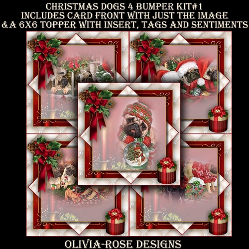 Christmas Dogs 4 Bumper Kit #1 