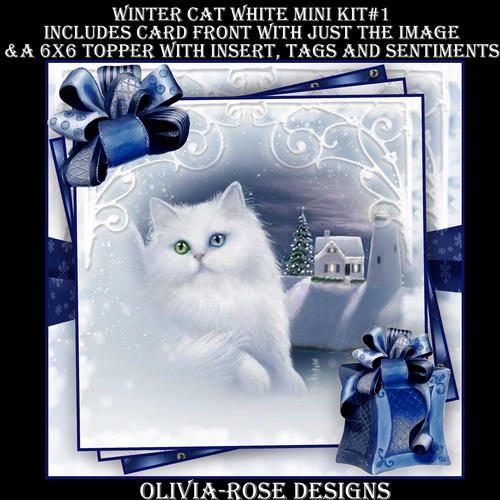 Winter Cat White Mini Kit #1 