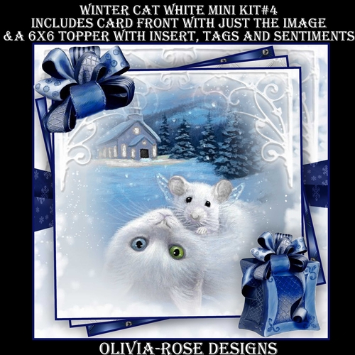 Winter Cat White Mini Kit #4 