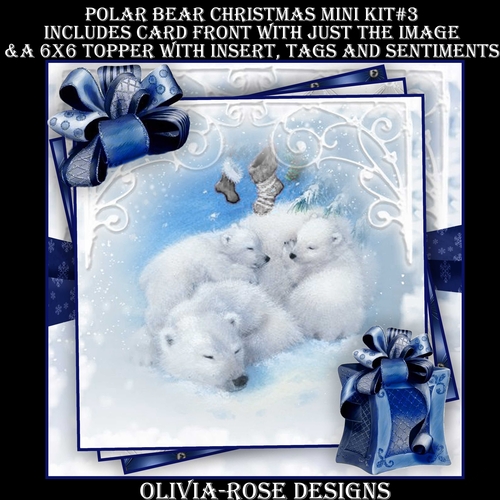 Polar Bear Christmas Mini Kit #3 