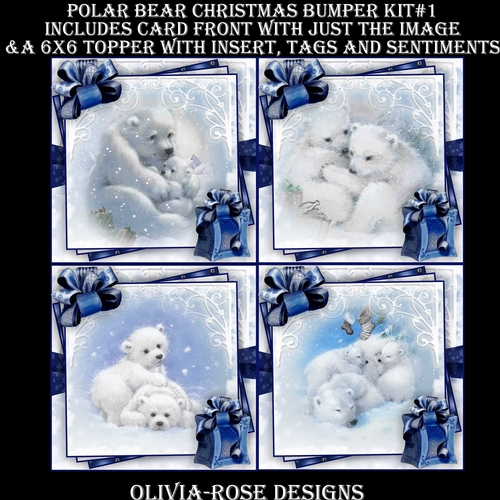 Polar Bear Christmas Bumper Kit #1 