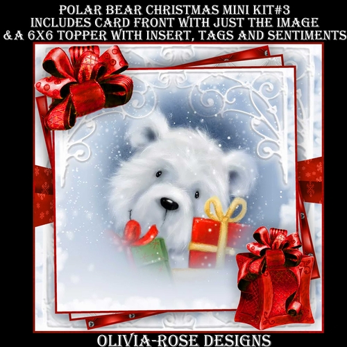 Polar Bear Christmas 2 Mini Kit #3   