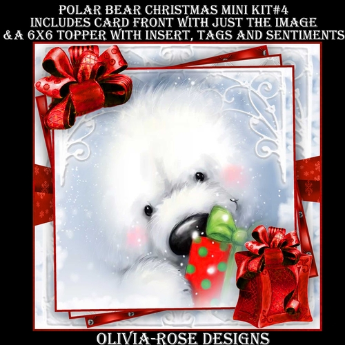 Polar Bear Christmas 2 Mini Kit #4   