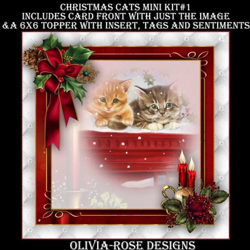 Christmas Cats Mini Kit #1   