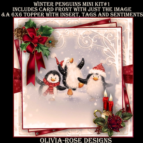 Winter Penguins Mini Kit #1   