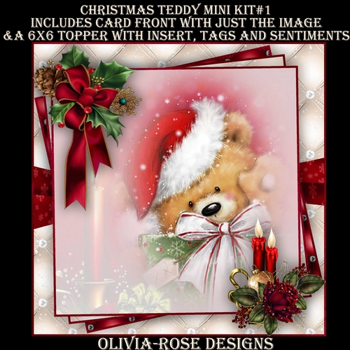 Christmas Teddy Mini Kit #1   