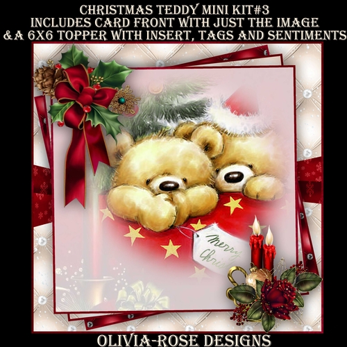 Christmas Teddy Mini Kit #3   