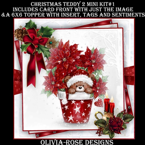 Christmas Teddy 2 Mini Kit #1   
