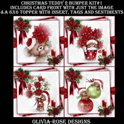 Christmas Teddy 2 Bumper Kit #1   