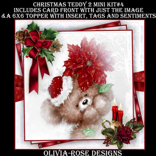 Christmas Teddy 2 Mini Kit #4   