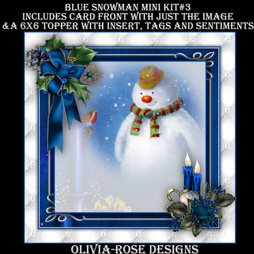 Blue Snowman Mini Kit #3  