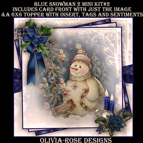 Blue Snowman 2 Mini Kit #2   